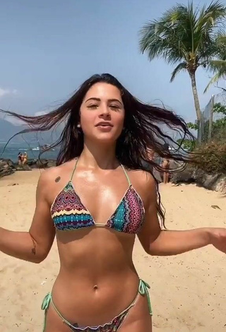 5. Nathalia Valente Looks Magnetic in Bikini at the Beach