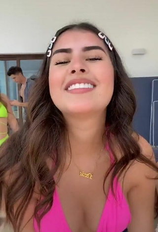3. Erotic Nicole García in Pink Bikini Top