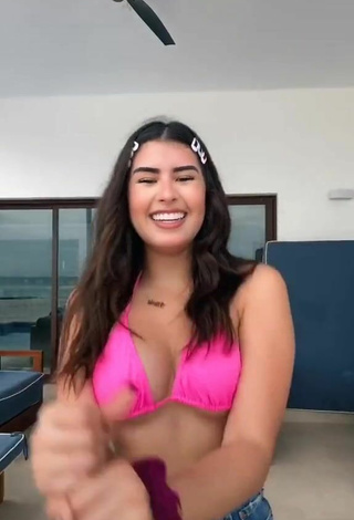 3. Hottie Nicole García in Pink Bikini Top
