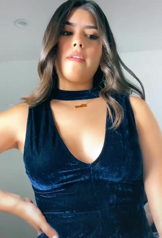3. Hottie Nicole García in Blue Dress