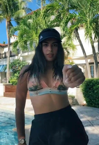 2. Sweetie Nicole García in Bikini Top at the Pool