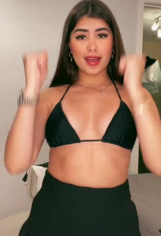 3. Hot Nicole García in Black Bikini Top