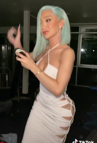 4. Sexy Nikita Dragun in White Dress