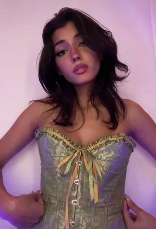 Sexy Noor Dabash Shows Cleavage in Corset