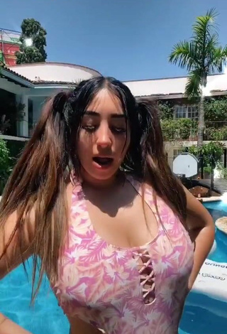 Sexy Ana Daniela Martínez Buenrostro in Swimsuit at the Pool