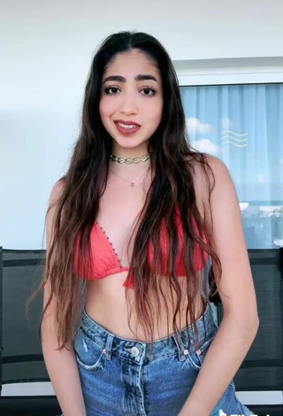 5. Beautiful Rosalinda Salinas in Sexy Red Bikini Top