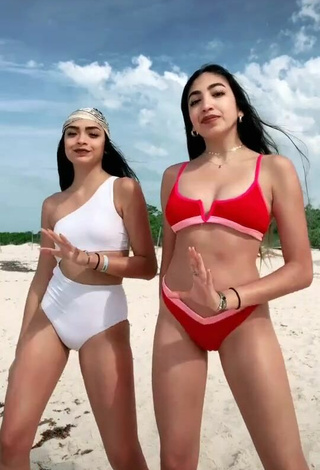 Sexy Rosalinda Salinas in Swimsuit at the Beach