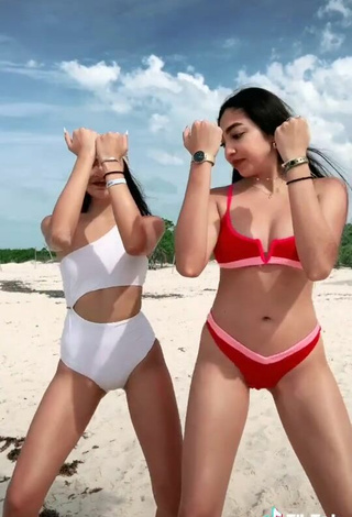 4. Sexy Rosalinda Salinas in Swimsuit at the Beach
