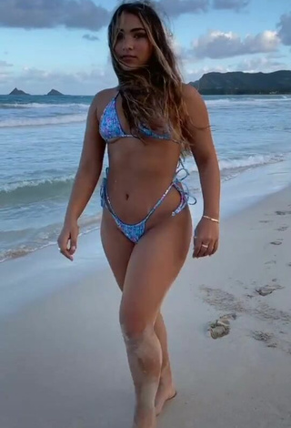 5. Dazzling Sienna Mae Gomez in Inviting Bikini at the Beach