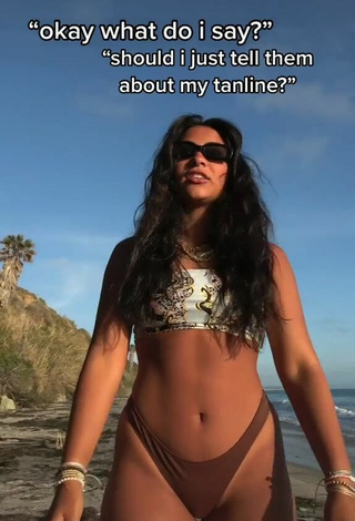 1. Sweetie Sienna Mae Gomez in Bikini at the Beach