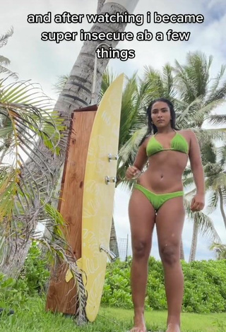 2. Hot Sienna Mae Gomez in Green Bikini