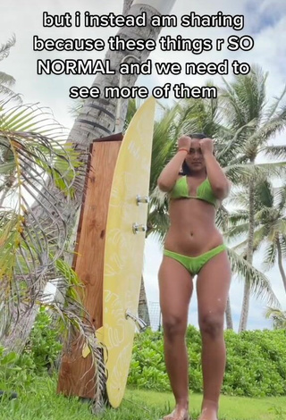 5. Hot Sienna Mae Gomez in Green Bikini