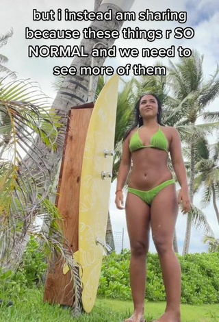 6. Hot Sienna Mae Gomez in Green Bikini