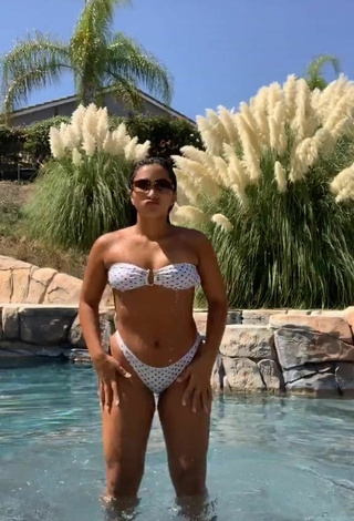 Magnetic Sienna Mae Gomez in Appealing Bikini in the Swimming Pool