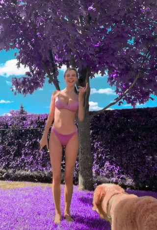 2. Hot Ashley Matheson in Pink Bikini