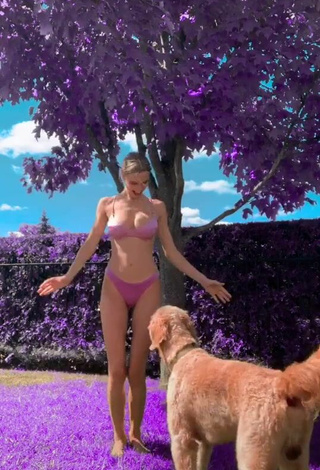 3. Hot Ashley Matheson in Pink Bikini