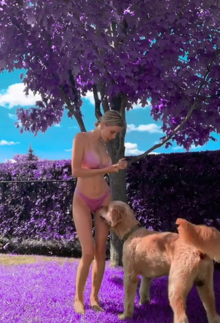 4. Hot Ashley Matheson in Pink Bikini