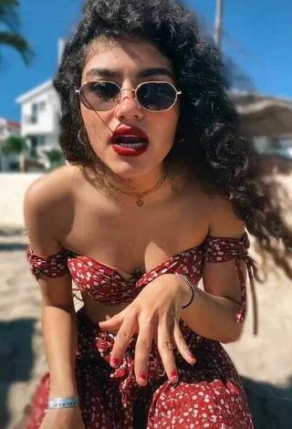 3. Amazing Sofia Mata in Hot Crop Top at the Beach