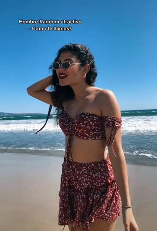 6. Beautiful Sofia Mata in Sexy Crop Top at the Beach