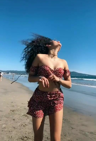 Sweetie Sofia Mata in Crop Top at the Beach