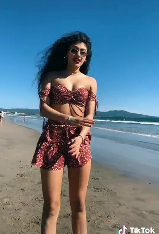 6. Sweetie Sofia Mata in Crop Top at the Beach