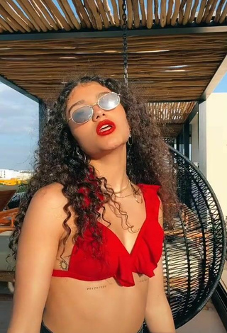Hottie Sofia Mata in Red Bikini Top
