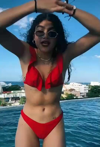 4. Erotic Sofia Mata in Red Bikini