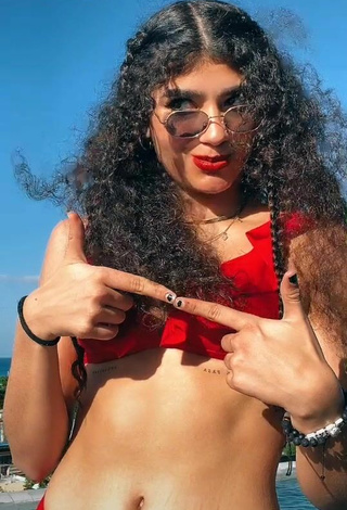 3. Amazing Sofia Mata in Hot Red Bikini