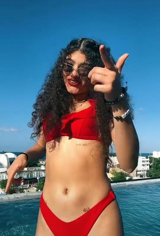 Amazing Sofia Mata in Hot Red Bikini
