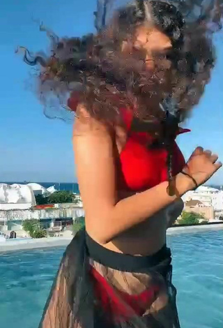 1. Beautiful Sofia Mata in Sexy Red Bikini