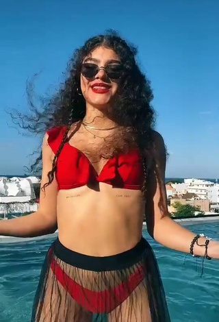 3. Beautiful Sofia Mata in Sexy Red Bikini