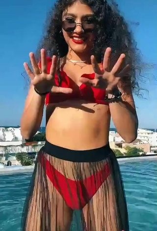 5. Beautiful Sofia Mata in Sexy Red Bikini