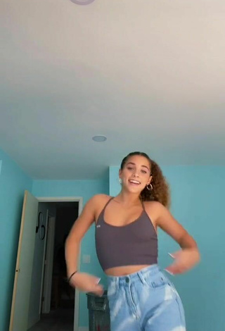 Sexy Sofie Dossi in Crop Top without Brassiere