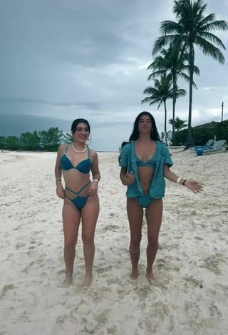 3. Hot Sophia Talamas in Blue Bikini at the Beach