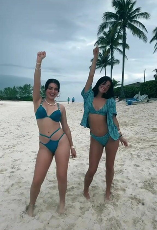 6. Hot Sophia Talamas in Blue Bikini at the Beach