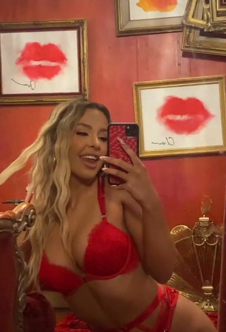 6. Sexy Tana Mongeau in Red Lingerie