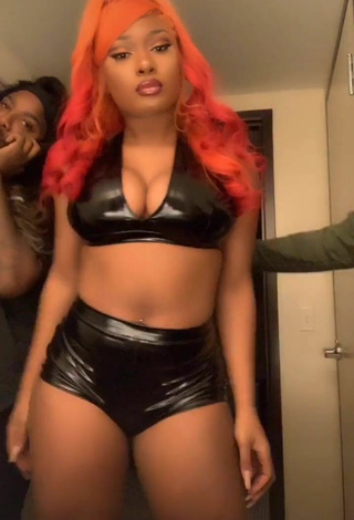 2. Beautiful Megan Thee Stallion Shows Cleavage