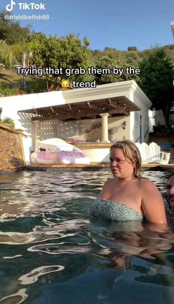 Sexy Trisha Paytas in Bikini in the Pool | sexyfilter.com