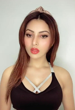 3. Sexy Urvashi Rautela in Black Crop Top