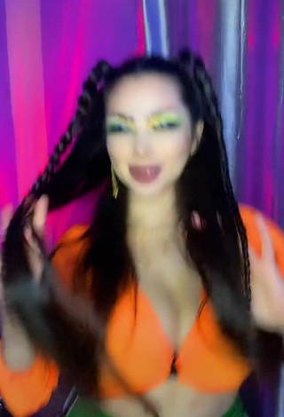6. Cute Vai Monroe Shows Cleavage and Tits Bouncing