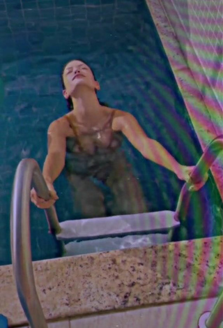 3. Sexy Vitória Strada in Bikini in the Swimming Pool