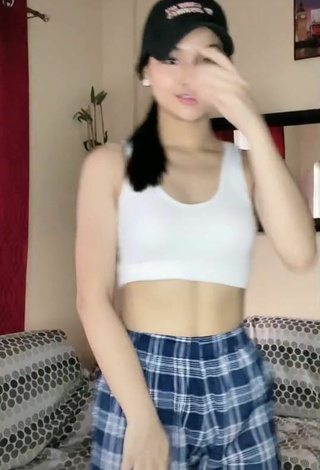 Sexy Althea Ablan in White Crop Top