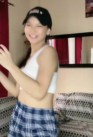 5. Sexy Althea Ablan in White Crop Top
