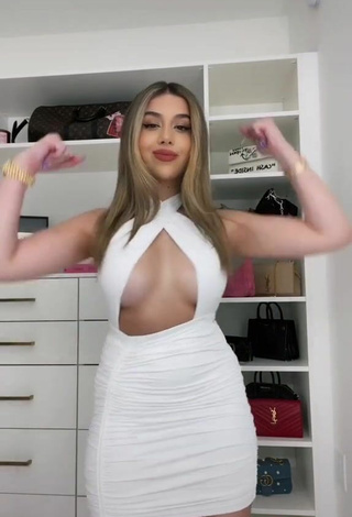 4. Sweetie Amanda Díaz in White Dress