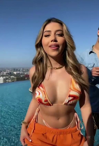 2. Sweetie Amanda Díaz in Bikini Top at the Pool