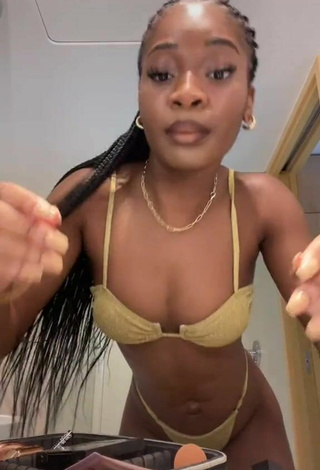 2. Sweetie Angel Ogbonna in Golden Bikini