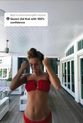 4. Beautiful Annabelle Gesson in Sexy Red Bikini