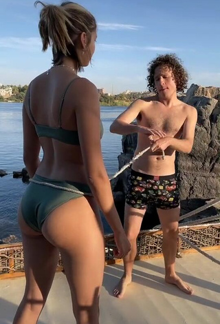 Sexy Ary Tenorio in Olive Bikini