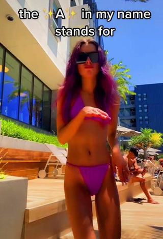 Hot Ashley Newman in Pink Bikini