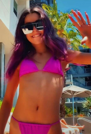 5. Sexy Ashley Newman in Pink Bikini